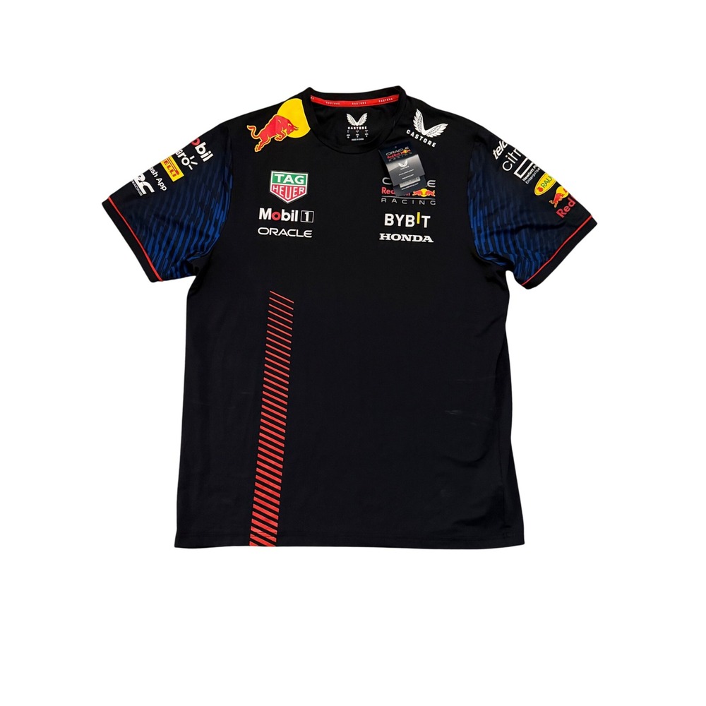 Castore Oracle Red Bull Racing F1 Team Jersey Shirt Mens Large Black New Tag